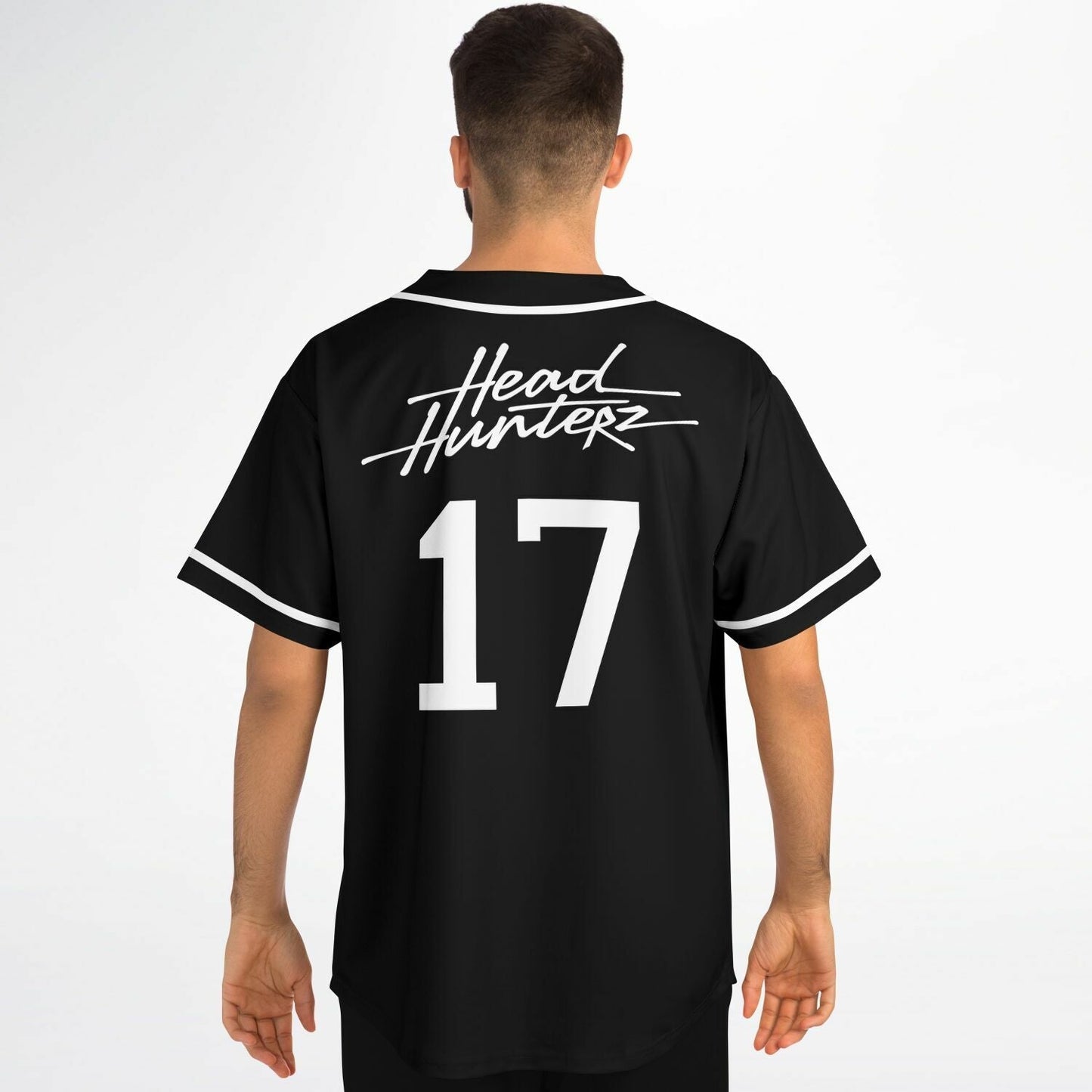 Headhunterz Black Hhz Monogram Rave Baseball Jersey