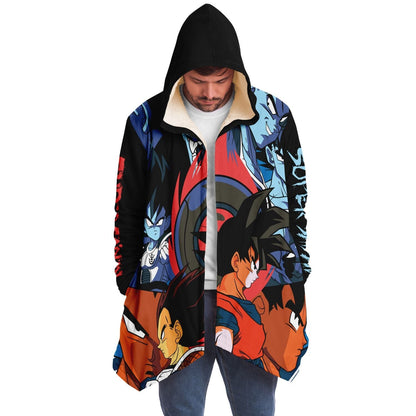 Black Anime Warrior Rave Cloak