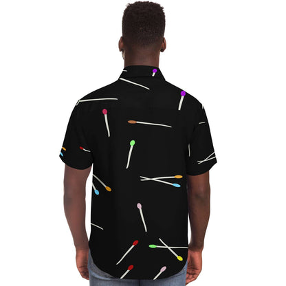 Matches short sleeve button down shirt