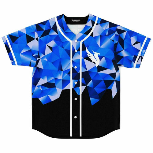 Illenium Blue Black Low Poly Rave Baseball Jersey