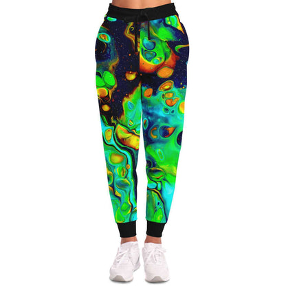 Green Fluid Acid Rave Joggers