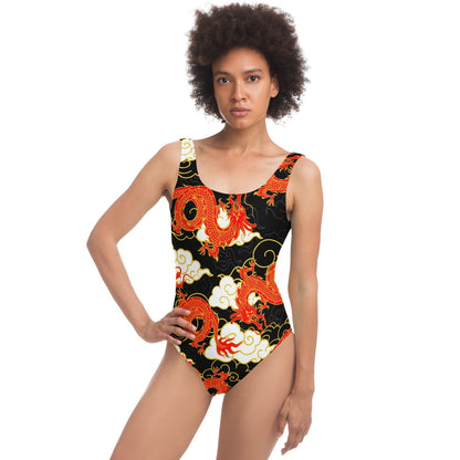 Black Chinese Rave Swimsuit