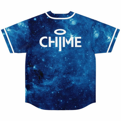 Chime Deep Blue Galaxy Rave Baseball Jersey