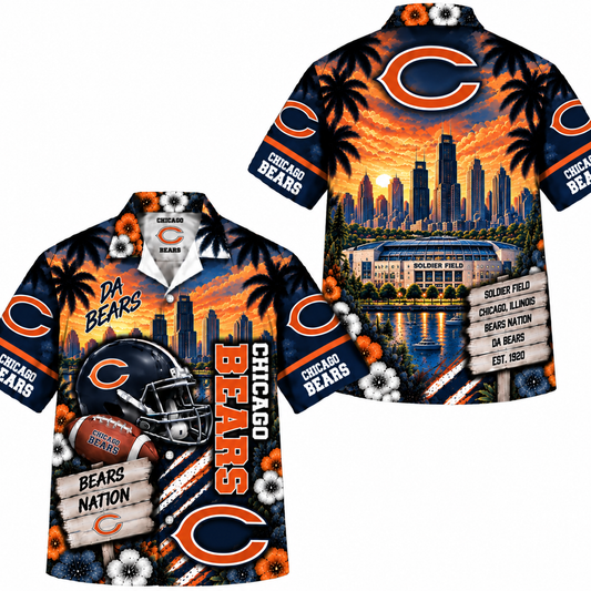 Chicago Bears Hawaiian Shirt