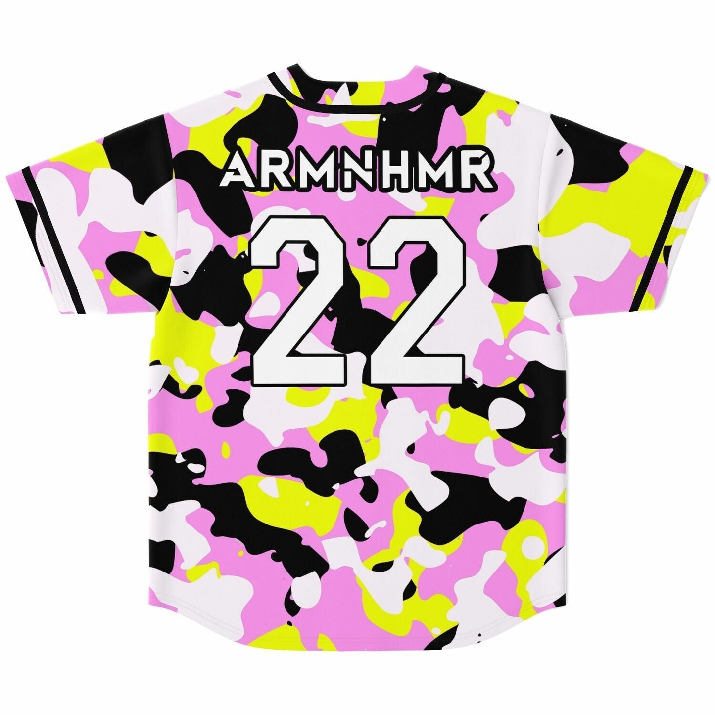 ARMNHMR Pink Camouflage Rave Baseball Jersey