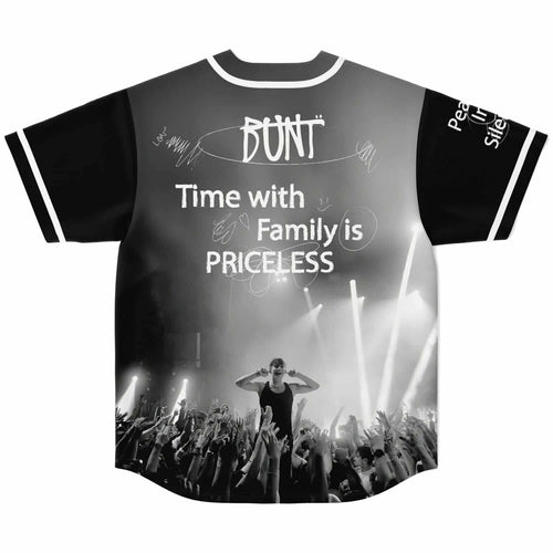 BUNT Black Concert Crowd Rave Baseball Jersey