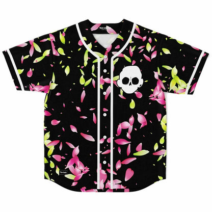 Zomboy Black Scattered Flower Rave Baseball Jersey