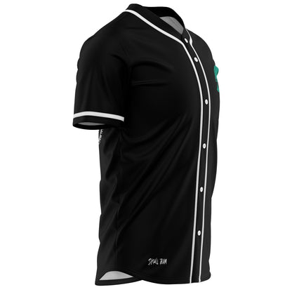 Kai Wachi Black Skull Formed Rave Baseball Jersey