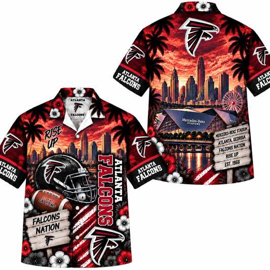 Atlanta Falcons Tropical Sunset Hawaiian Shirt