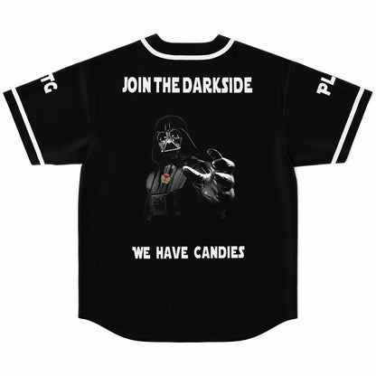 Black Chest Text Rave Baseball Jersey