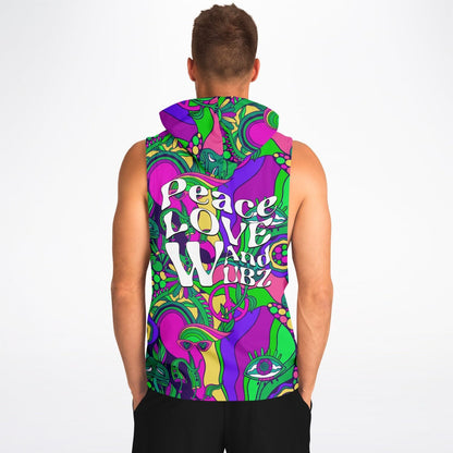 Peace love ands wubz Sleeveless hoodie