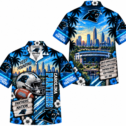 Carolina Panthers Tropical Hawaiian Shirt
