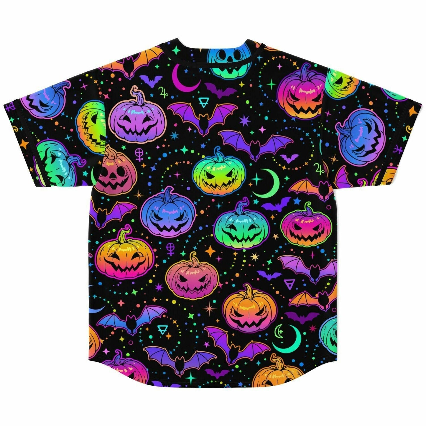 Colorful Halloween Baseball Jersey
