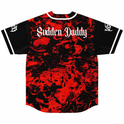 SVDDEN DEATH Black Blood Red Liquid Rave Baseball Jersey