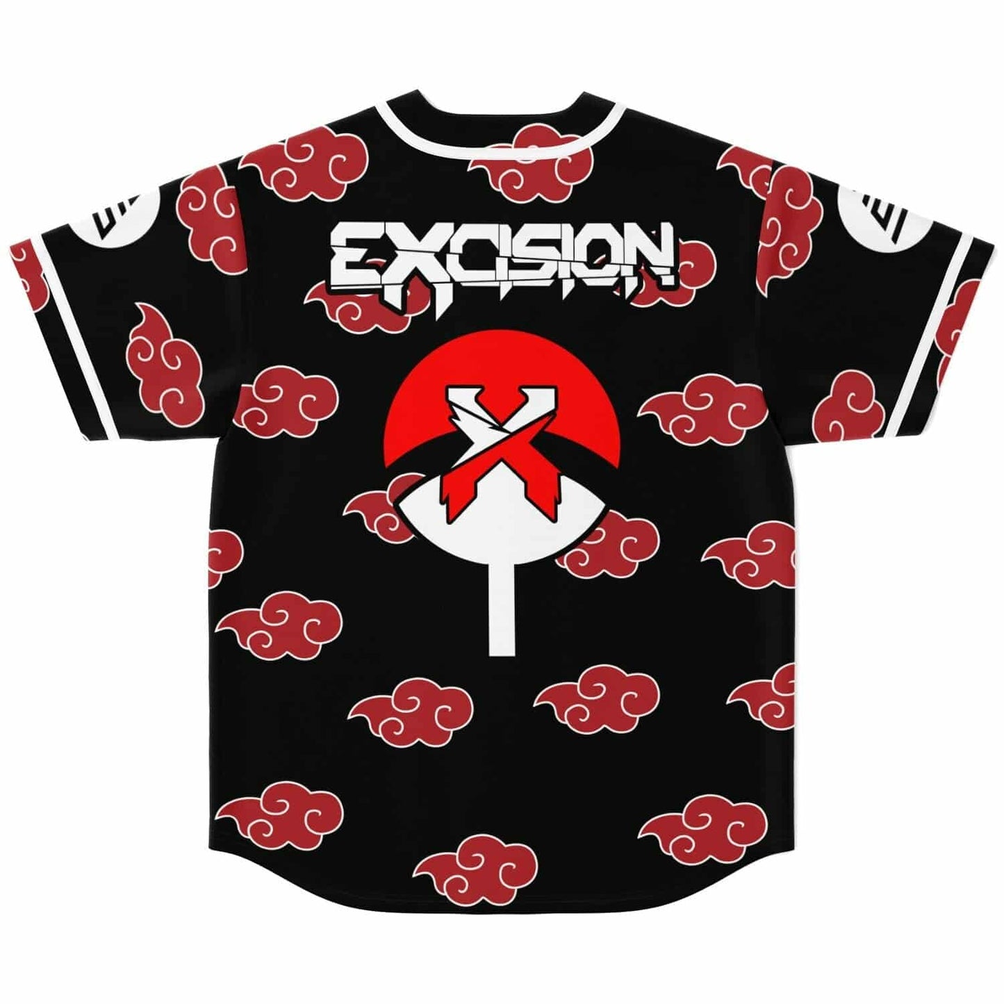 Excision Black Akatsuki Red Rave Baseball Jersey