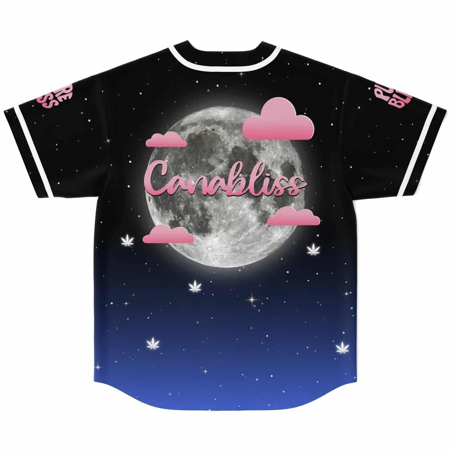 Black Blue Starry Night Rave Baseball Jersey