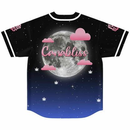 Black Blue Starry Night Rave Baseball Jersey