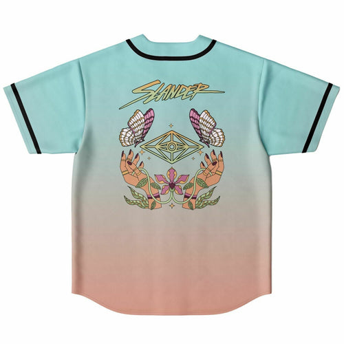 Slander Pastel Butterfly Reversible Baseball Jersey
