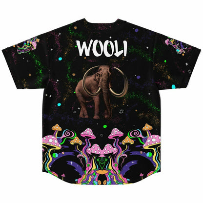 Wooli Black Galaxy Cosmic Starfield Rave Baseball Jersey