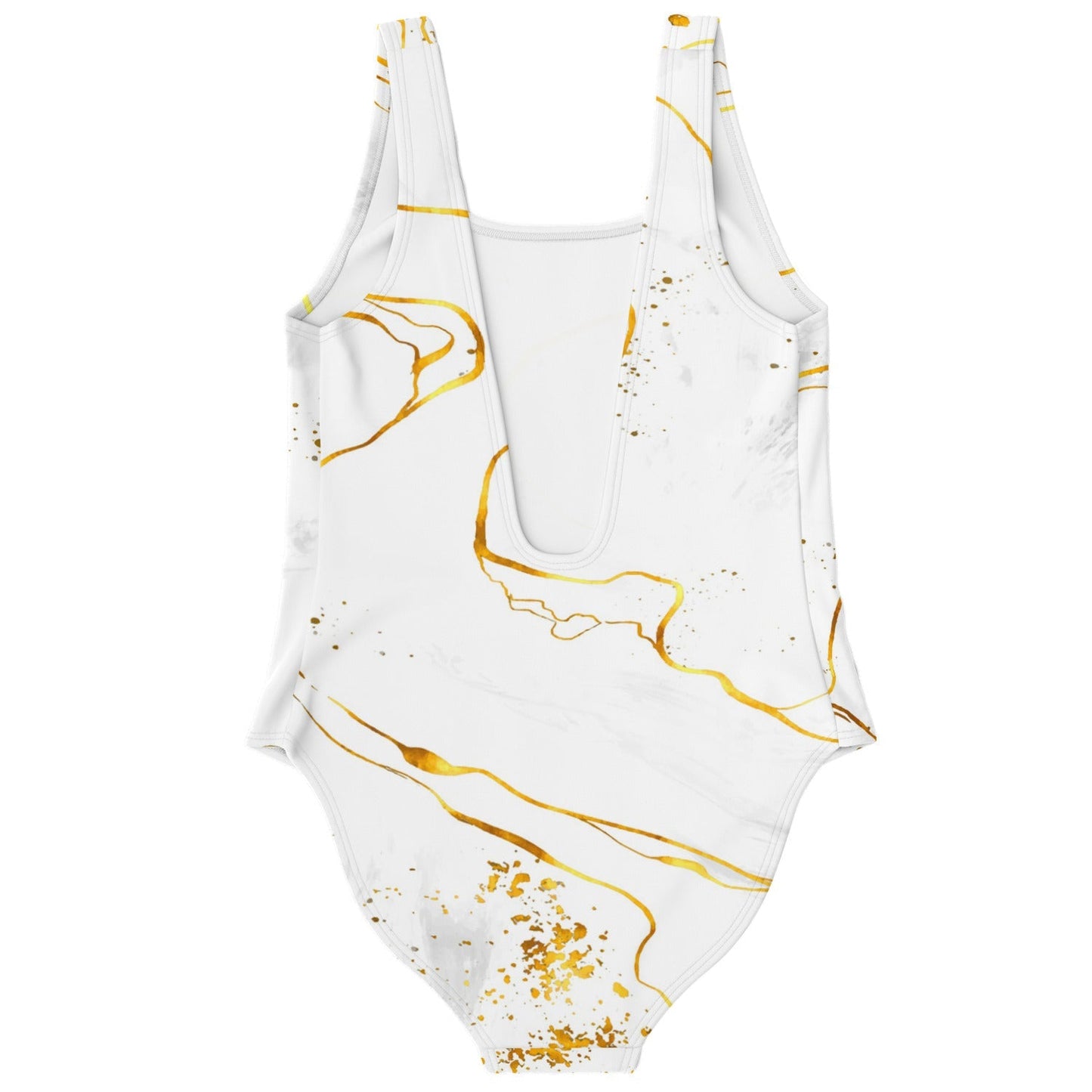 White Gold Marble Rave Swimsuit