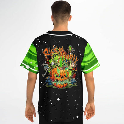 Black Rick Morty Rave Baseball Jersey