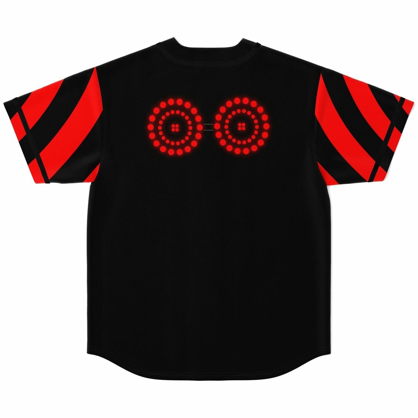 Rezz Black Red Hypnotic Concentric Rave Baseball Jersey