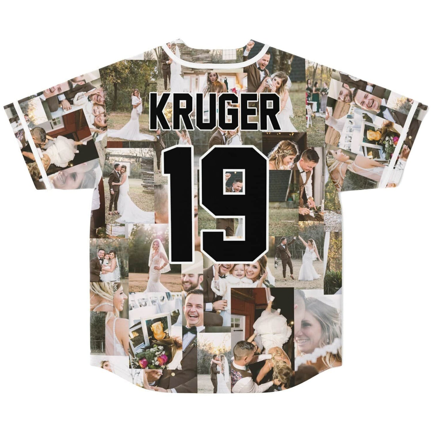 Natural Photo Collage Rave Baseball Jersey