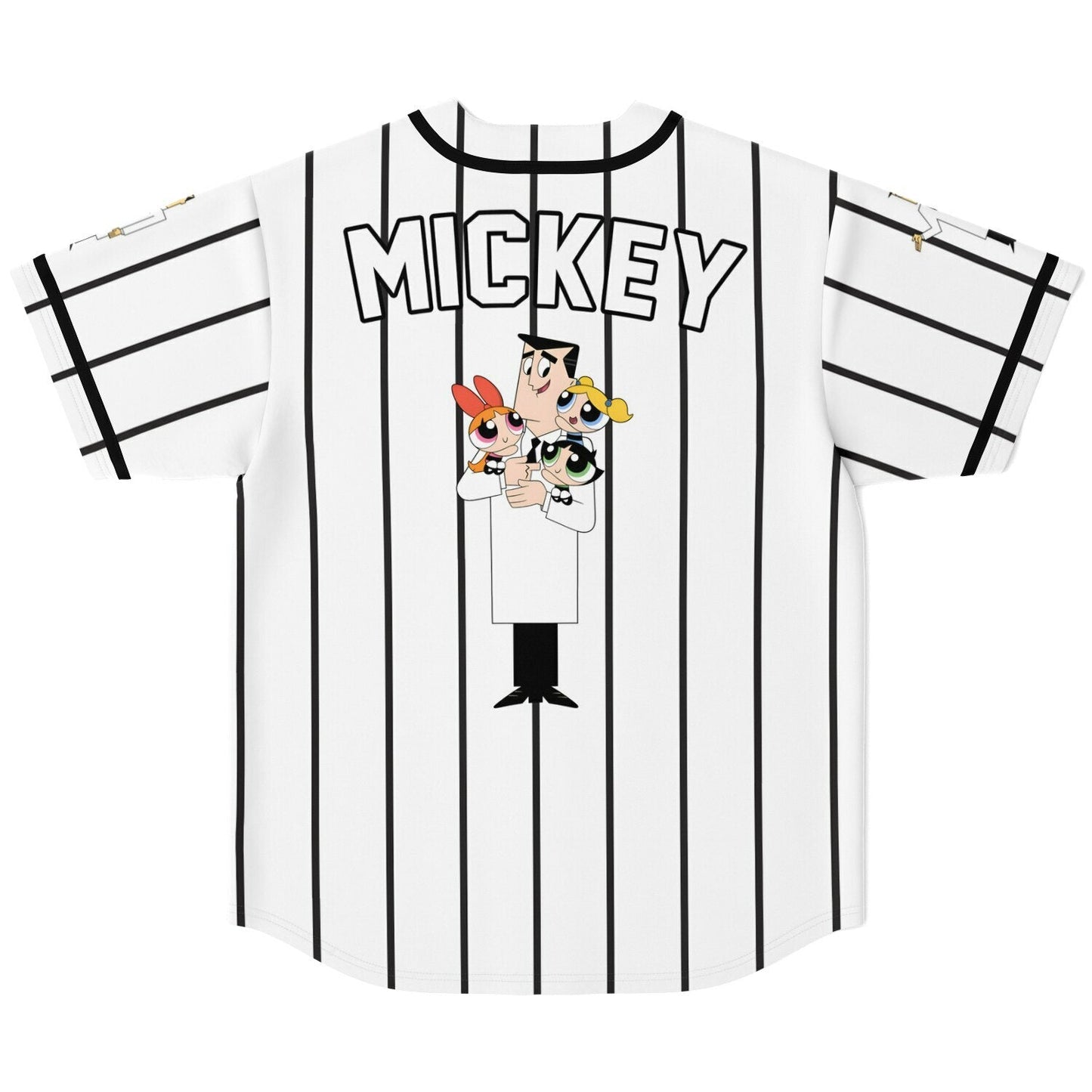 White Cartoon Scientist Rave Baseball Jersey
