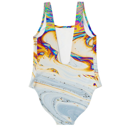 White Soap Bubble Rave Swimsuit