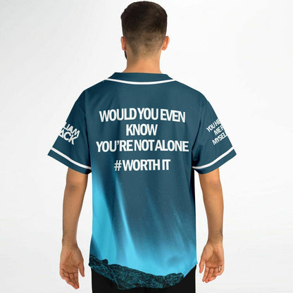 Seven Lions Dark Teal Night Sky Rave Baseball Jersey