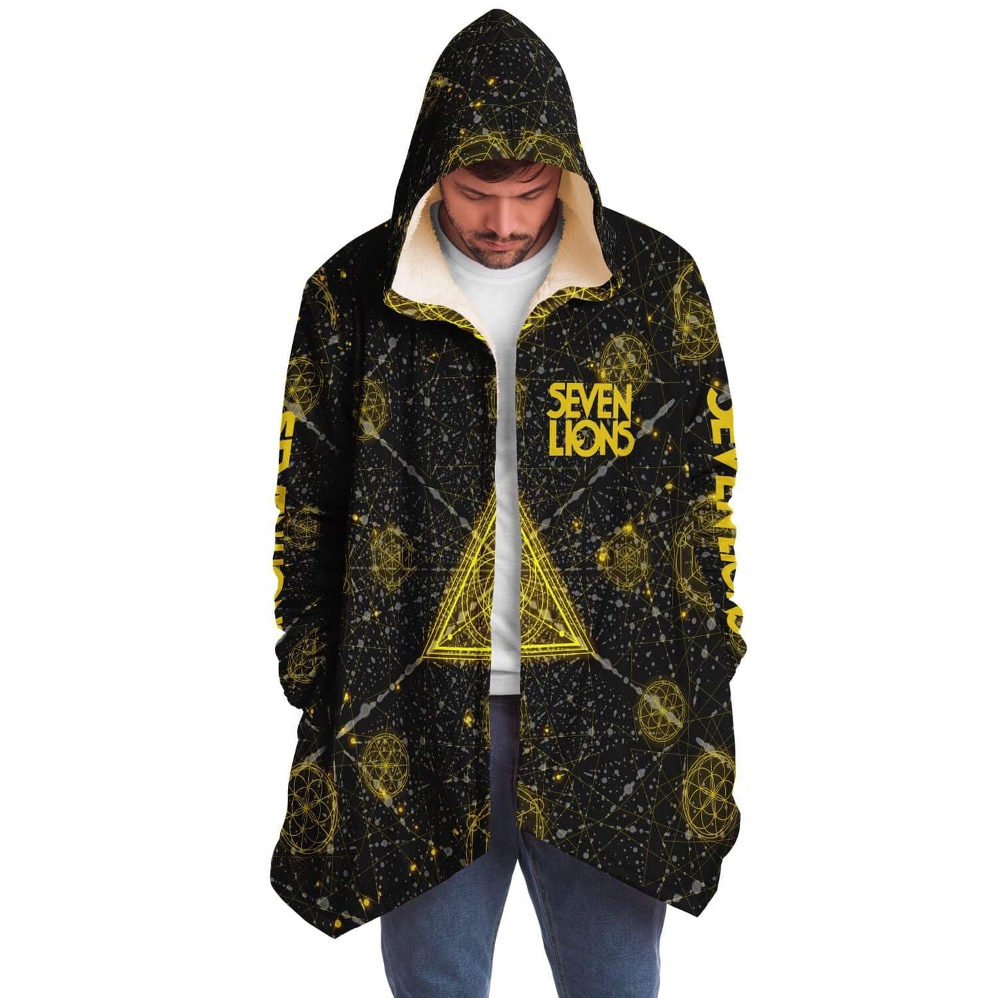 Seven Lions Black Sacred Geometry Rave Cloak