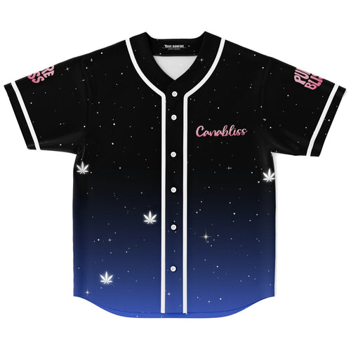 Black Blue Starry Night Rave Baseball Jersey