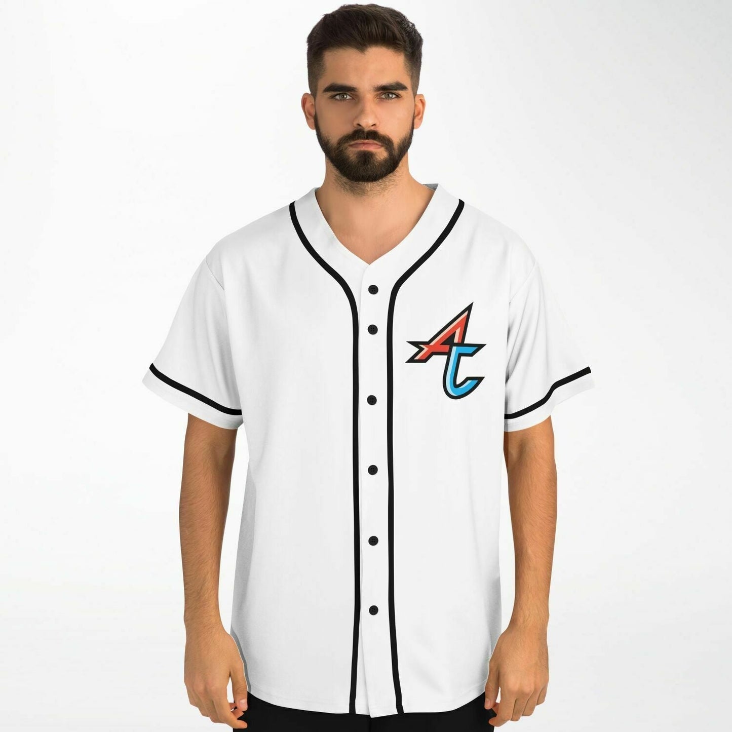 Adventure Club White Stylized ‘Ac’ Rave Baseball Jersey