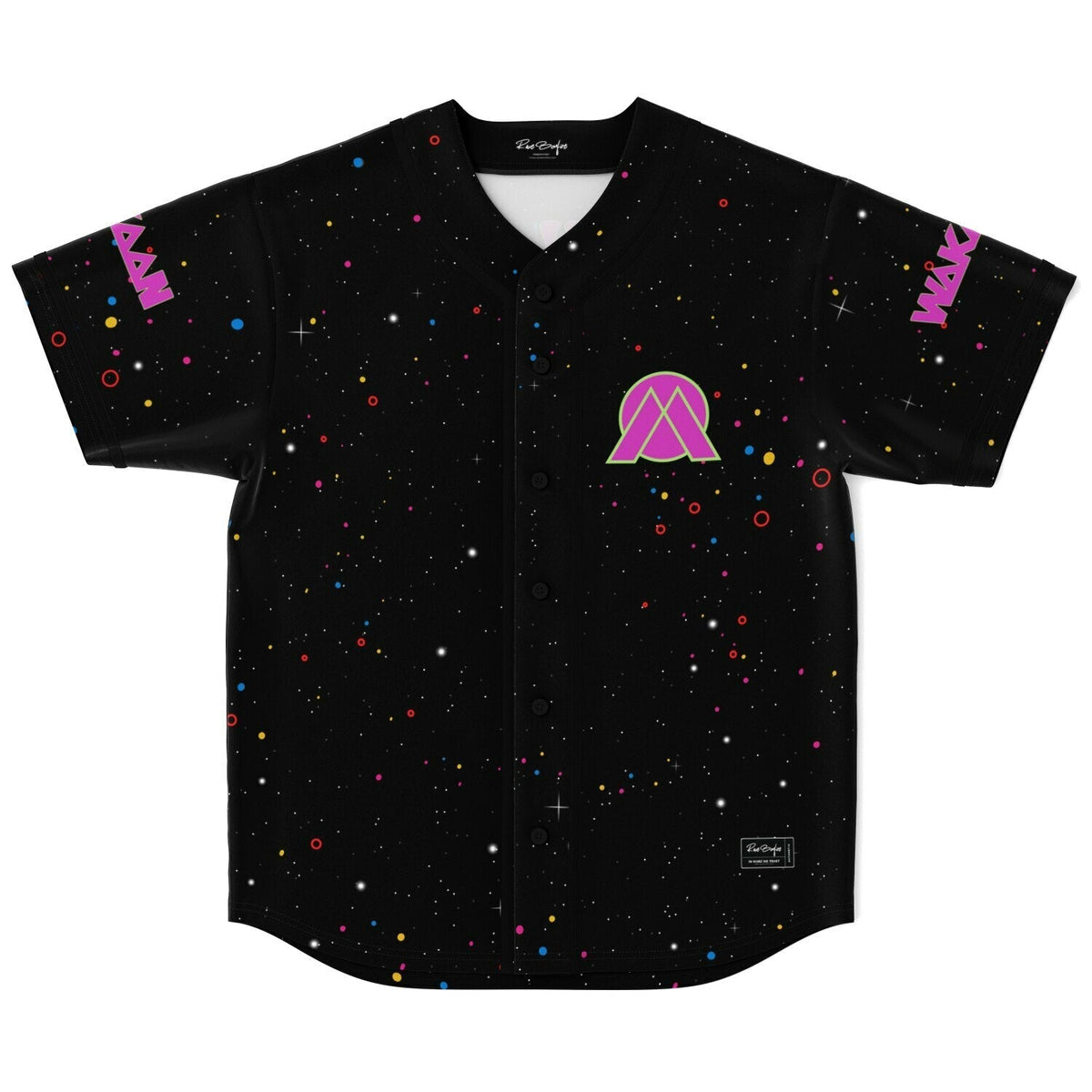 Maddy O’Neal Black Galaxy Psychedelic Butterfly Rave Baseball Jersey