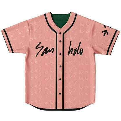 San Holo Line Art Doodle Reversible Baseball Jersey