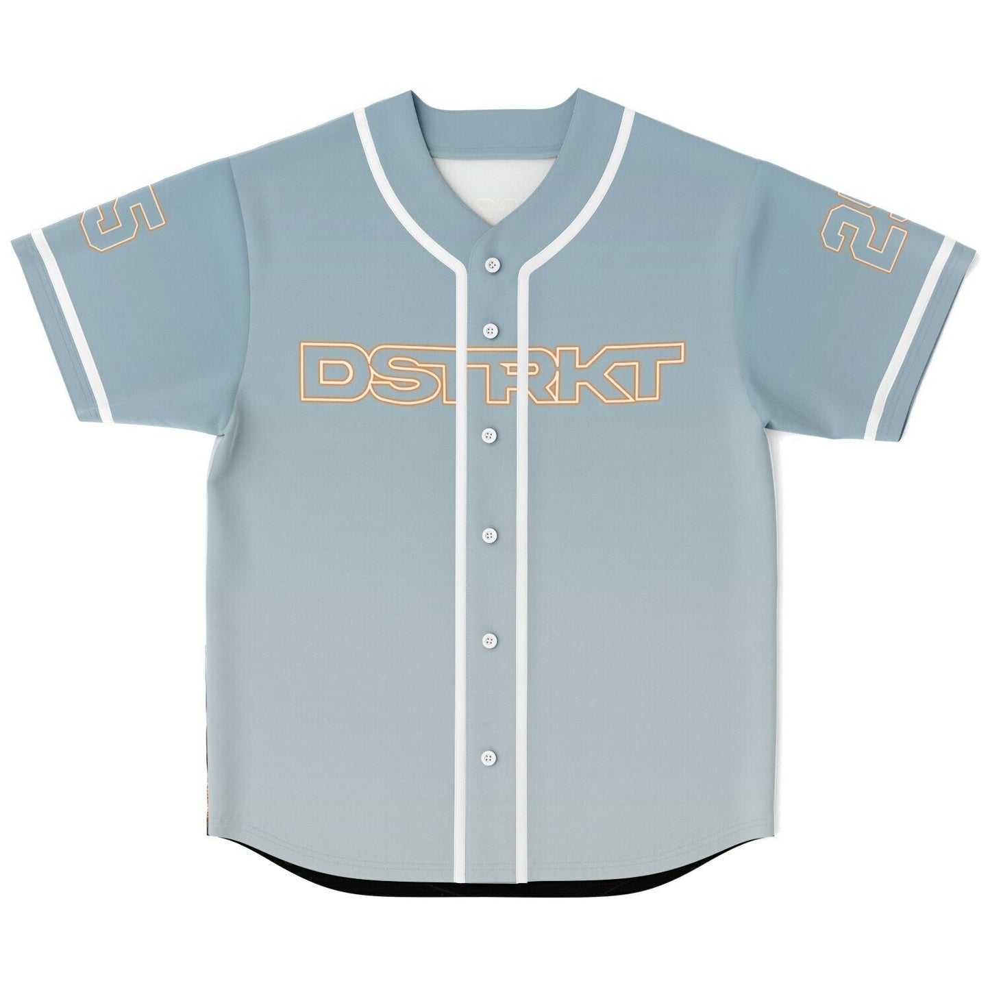 Light Blue Outlined Tech Rave Baseball Jersey