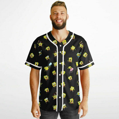 SpongeBob Festy Bestie Cartoon Reversible Baseball Jersey