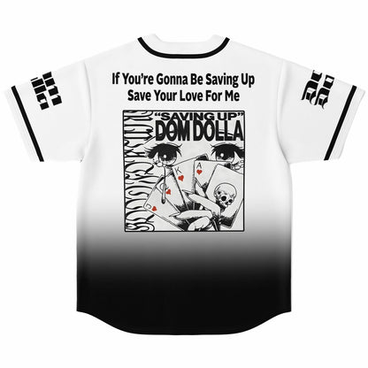 Dom Dolla White Black Gothic Blackletter Rave Baseball Jersey