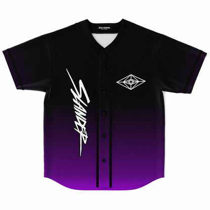 Slander Black Purple White ‘Slander’ Rave Baseball Jersey