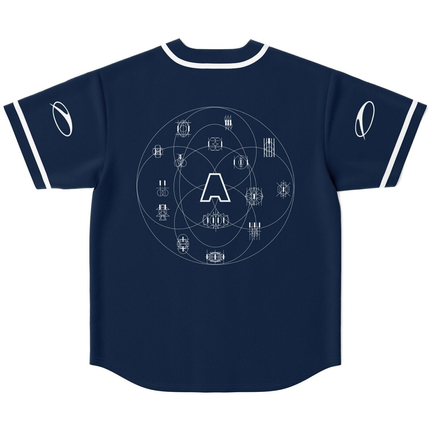 Armin van Buuren Navy Blue Sacred Geometry Rave Baseball Jersey