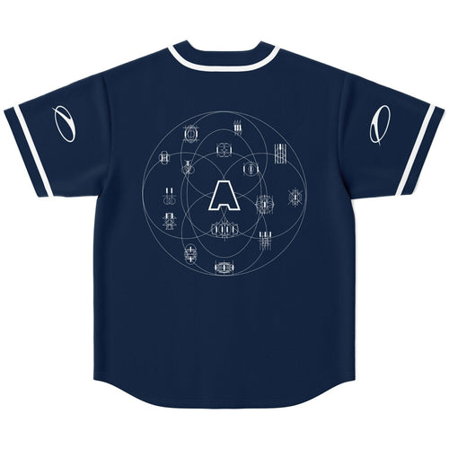 Armin van Buuren Navy Blue Sacred Geometry Rave Baseball Jersey