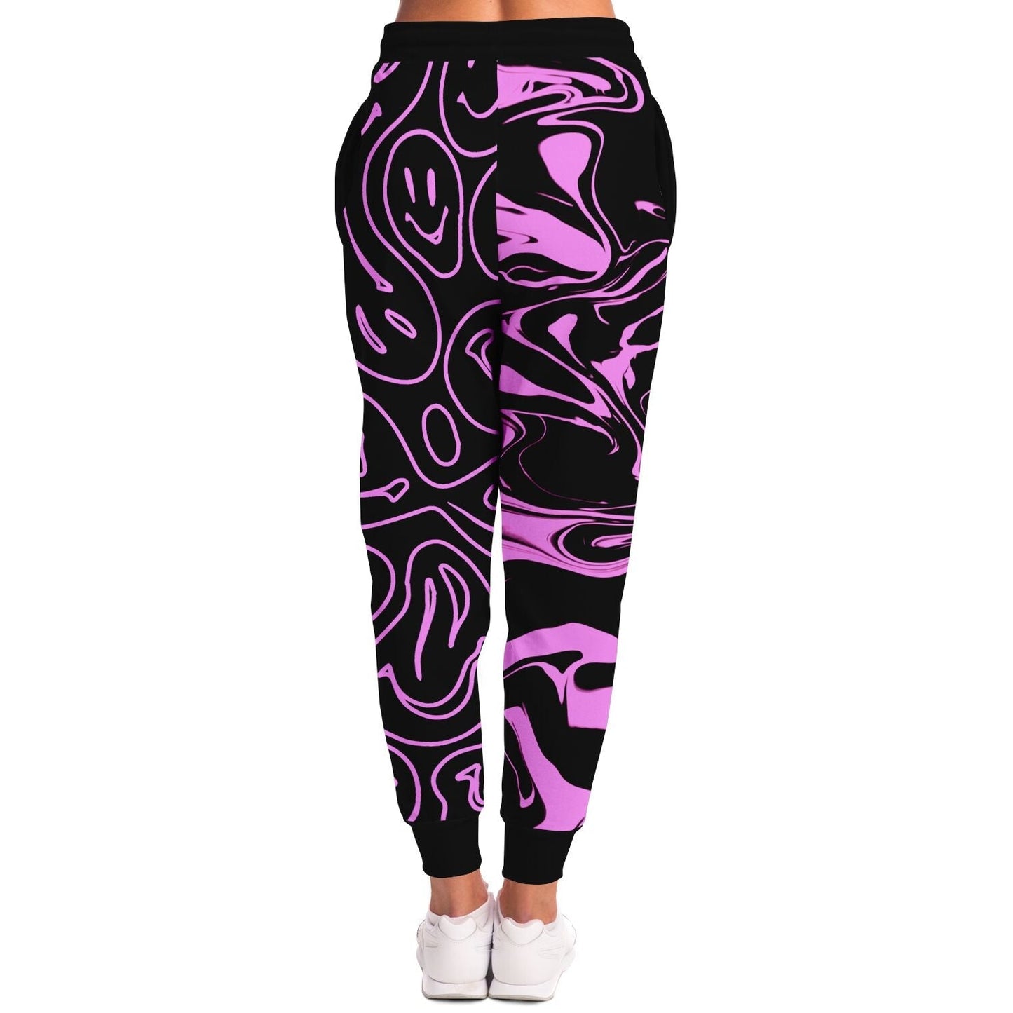 Black Split Rave Joggers
