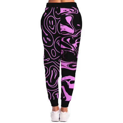 Black Split Rave Joggers