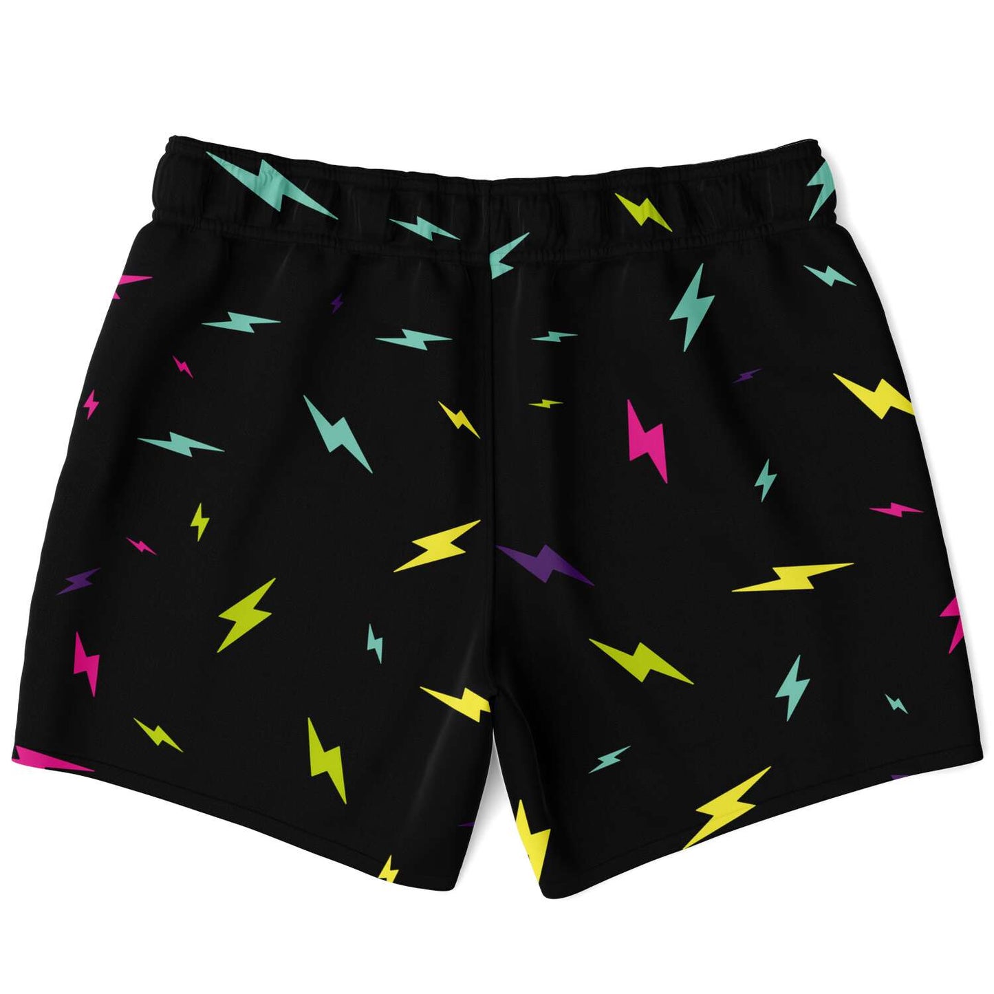 Black Scattered Lightning Rave Swim Trunks
