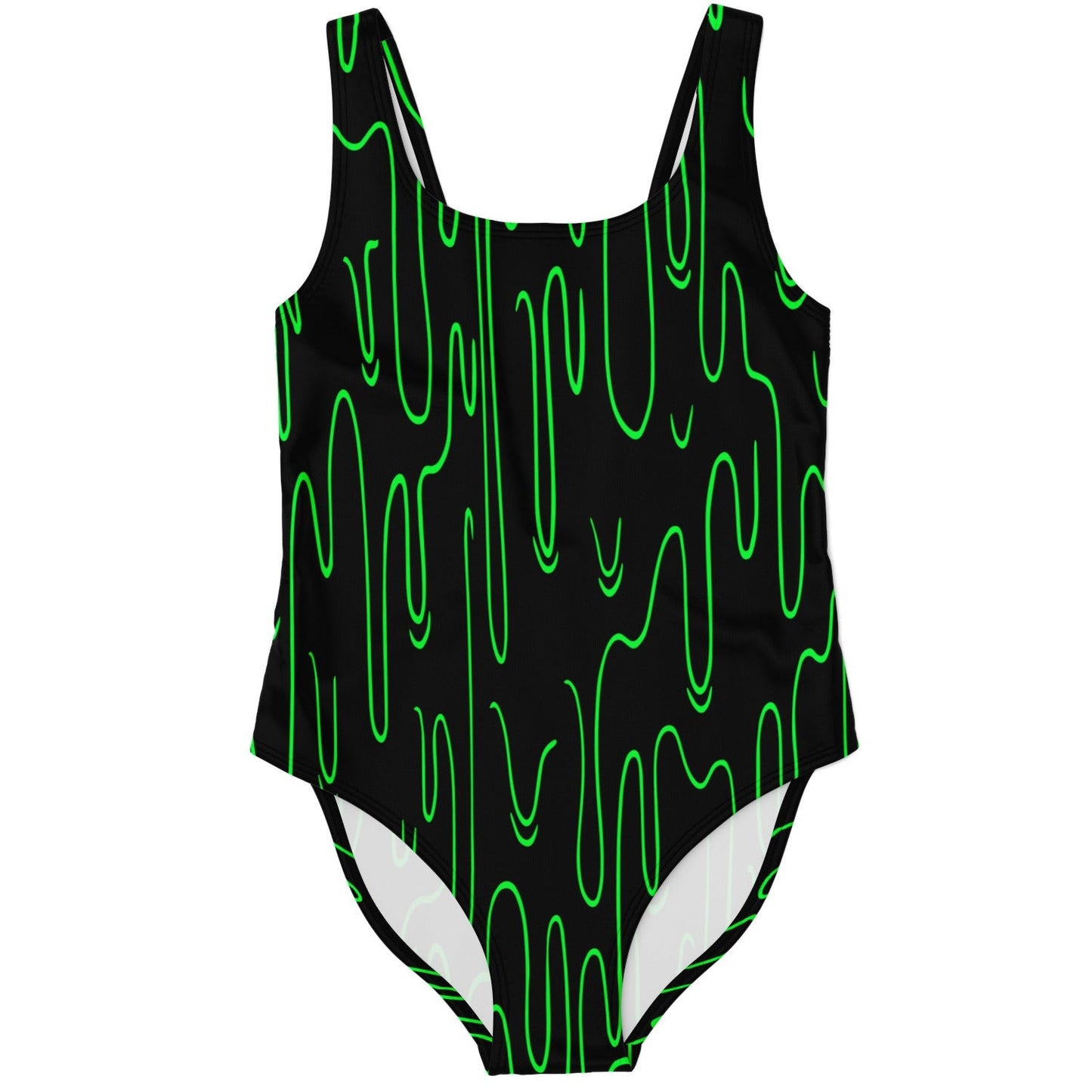 Black Dripping Slime Rave Swimsuit