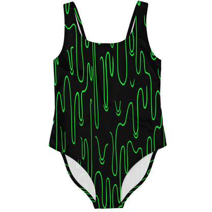 Black Dripping Slime Rave Swimsuit