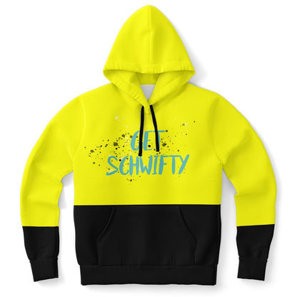Get Schwifty Retrowave Yellow Rave Hoodie