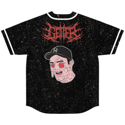 Black Spiky Death Rave Baseball Jersey