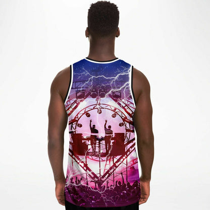 Slander Pink Photographic Concert Rave Basketball Jersey