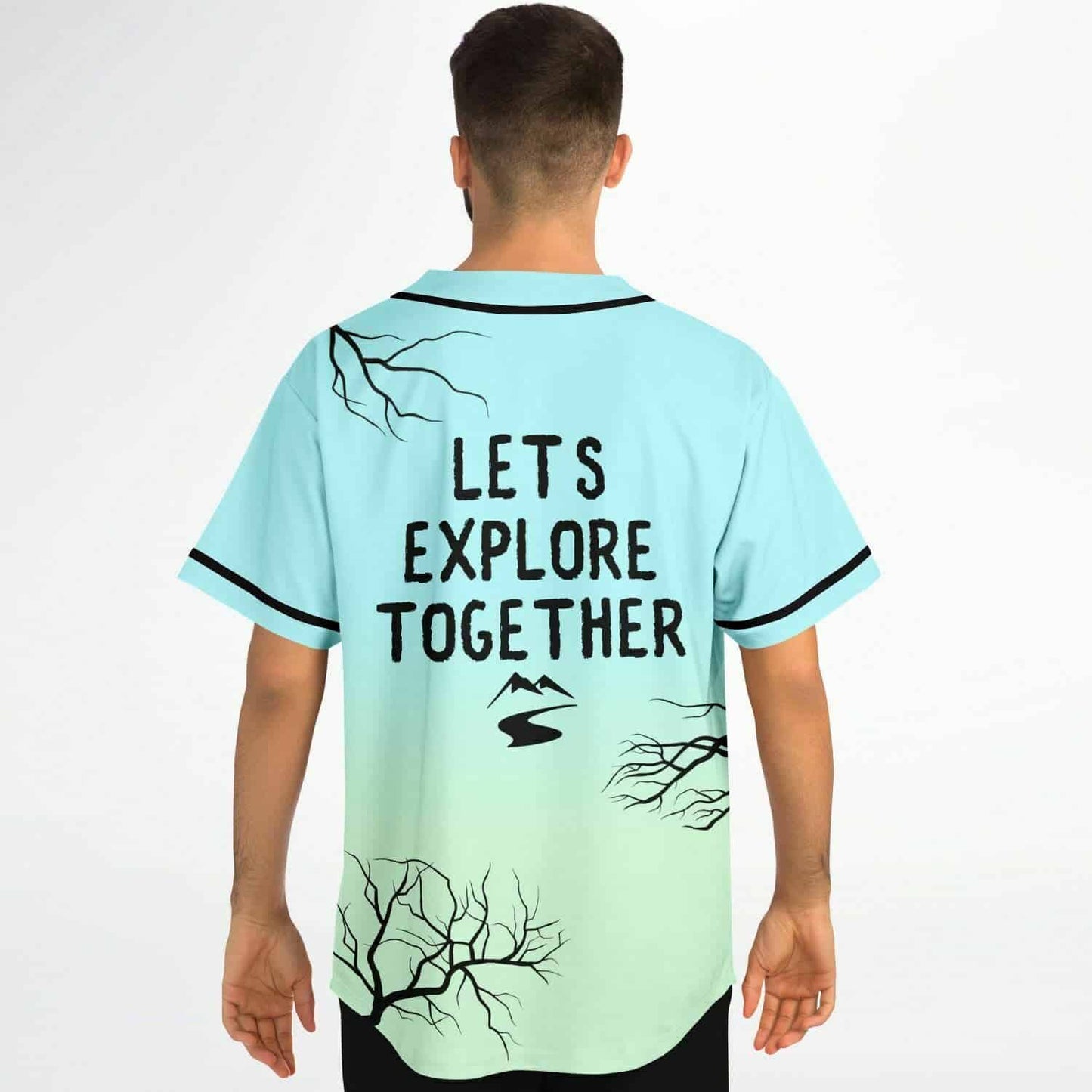 Philtered Light Sky Bare Tree Rave Baseball Jersey